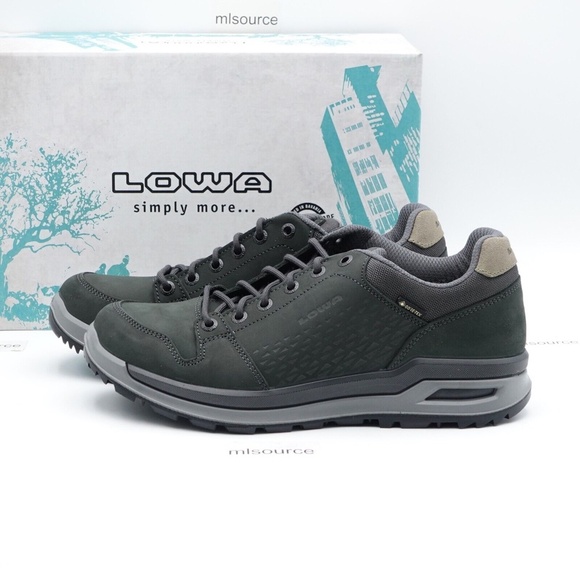 NEW Lowa Men's Locarno Low Gore-Tex GTX Waterproof Shoe 310813-0937 Black - Picture 1 of 11